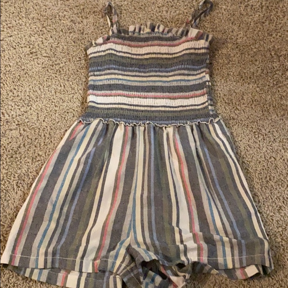 Multi Color Stripe Romper